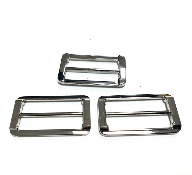 Manufacture and wholesale handbag fitting and accessories metal belt buckle with roller bag adjuster buckle clips