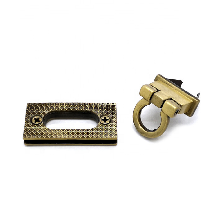 New Design  Handbags Hardware Accessories latches clasp metal bag clasp turn lock metal lock for bag