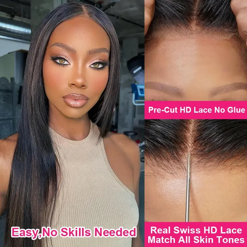 Glueless Wigs Human Hair 13x6 Full Hd Transparent Lace Front Wig Natural Human Hair Wigs For Black Women