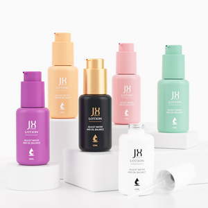 Free design 30ml 50ml 100ml foundation primer cleanser cream serum lotion pump bottle glass cosmetic container