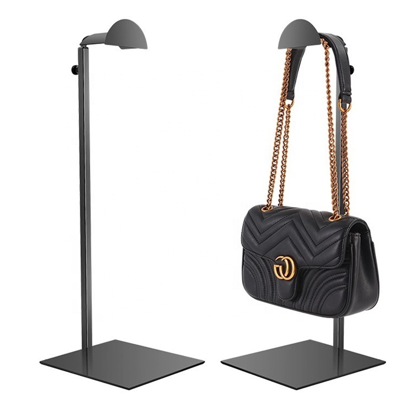 Factory Hot Sale high quality golden stainless steel hanging bag display stand