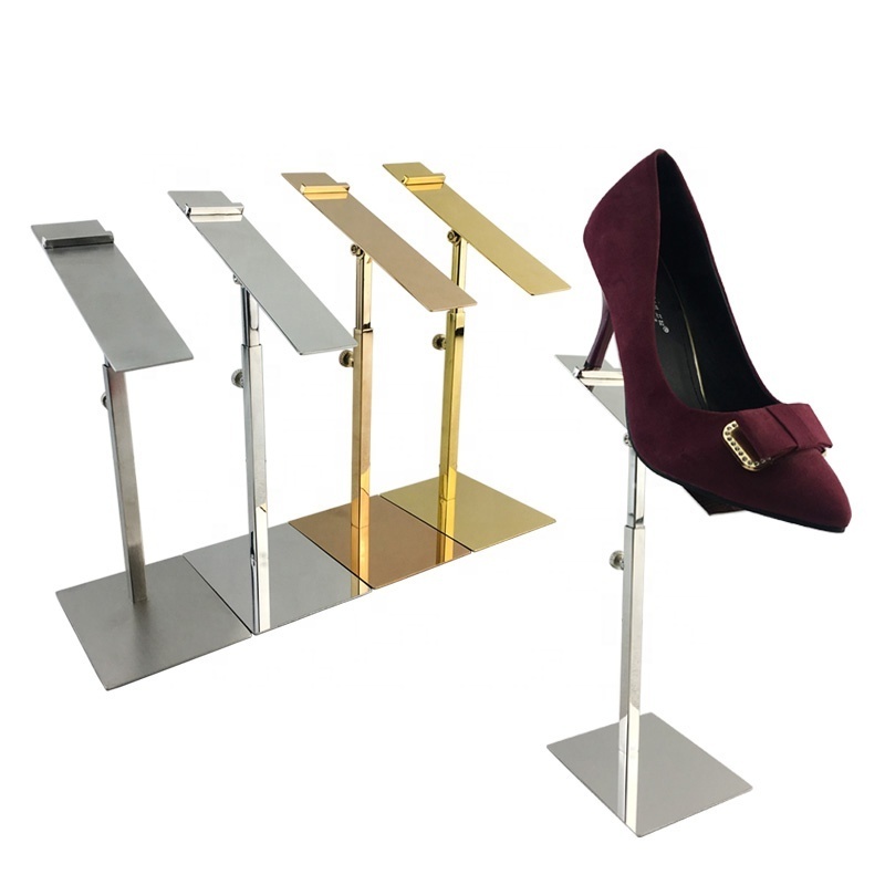 Stainless steel shoe display stand, shopping mall special shoe bracket display rack