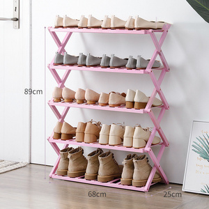 Modern Living Room Furniture Shoe Storage Foldable Stand 4 Different Colors Bamboo Cabinet Shoe Rack Online