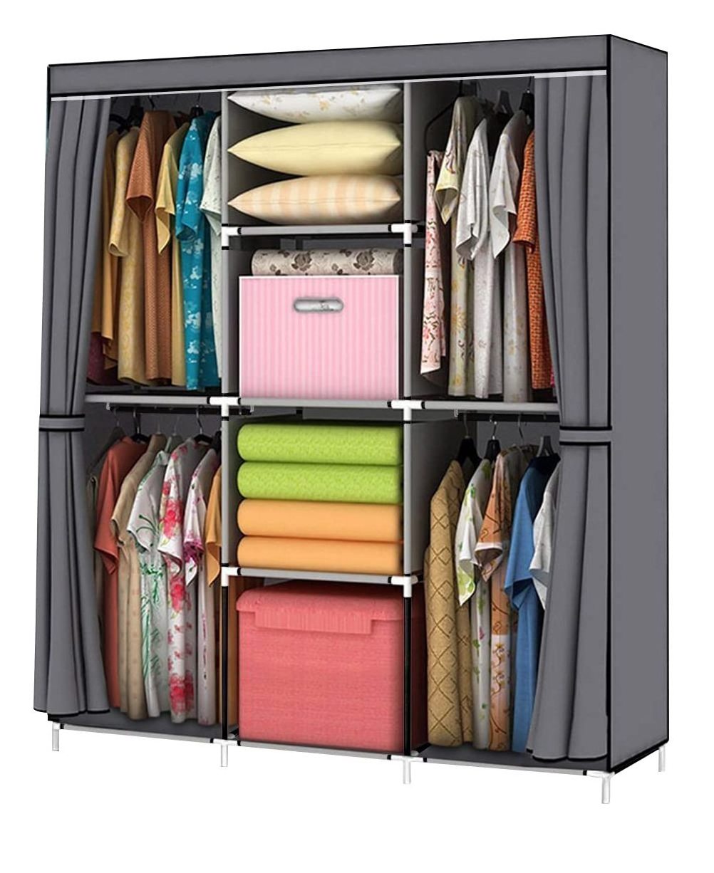 Hanging Fabric Wardrobe Simple Assembly Household Non-Woven Thickened Portable Cloth Wardrobe