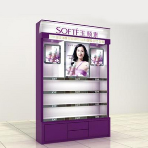 Hot Selling Wooden Cosmetic Display Shelving Showcase Cabinet for Shop Decoration for Cosmetics Store