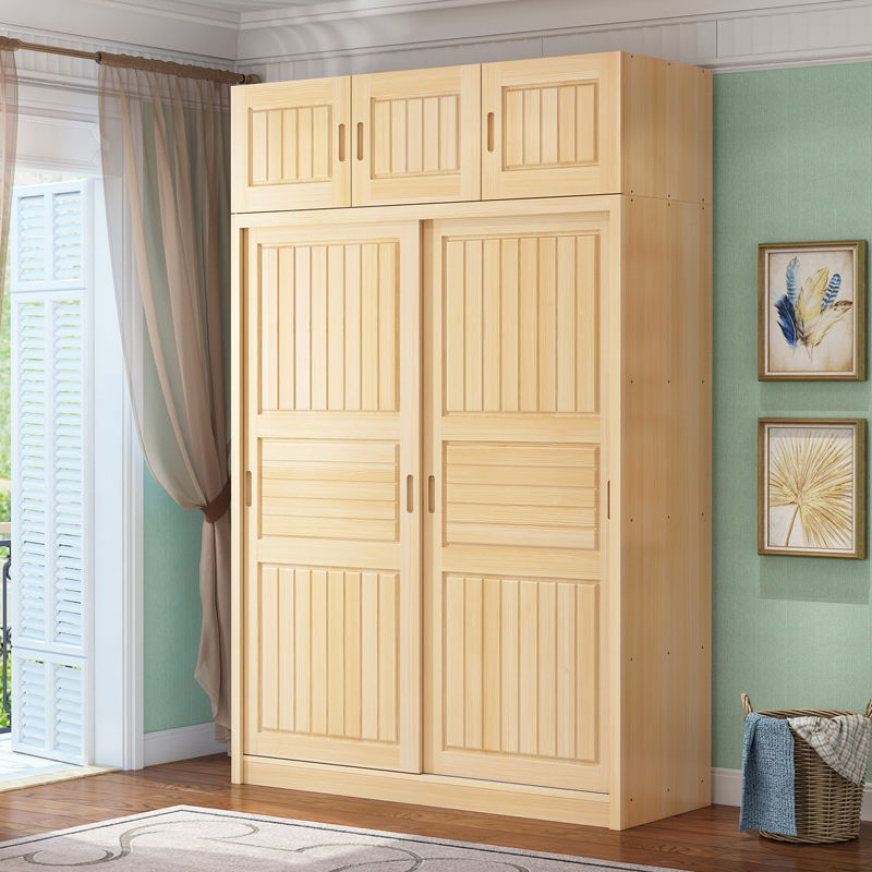 Bedroom Furniture Door Solid Wooden Clothes Mirror bedroom Wardrobe closet