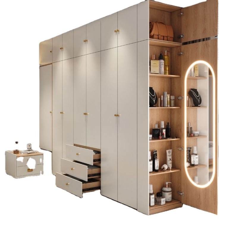 assembled wardrobe modern wardrobes mdf plywood walk in closet wooden wardrobe closet in bedroom