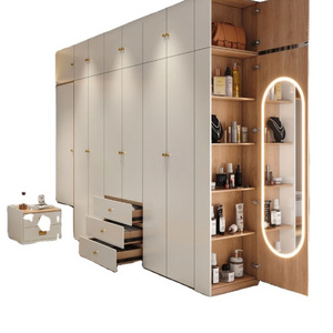 assembled wardrobe modern wardrobes mdf plywood walk in closet wooden wardrobe closet in bedroom