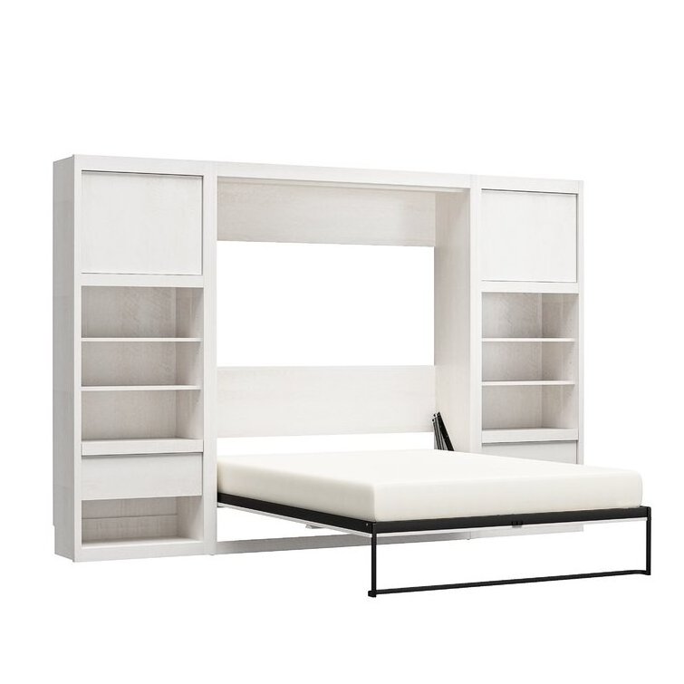 Easy Assembling Pull Out Wall Bed with Shelf ,Murphy Transformer Sofa wall Bed