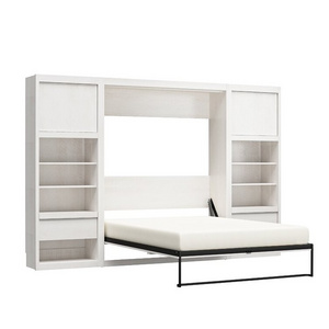 Easy Assembling Pull Out Wall Bed with Shelf ,Murphy Transformer Sofa wall Bed