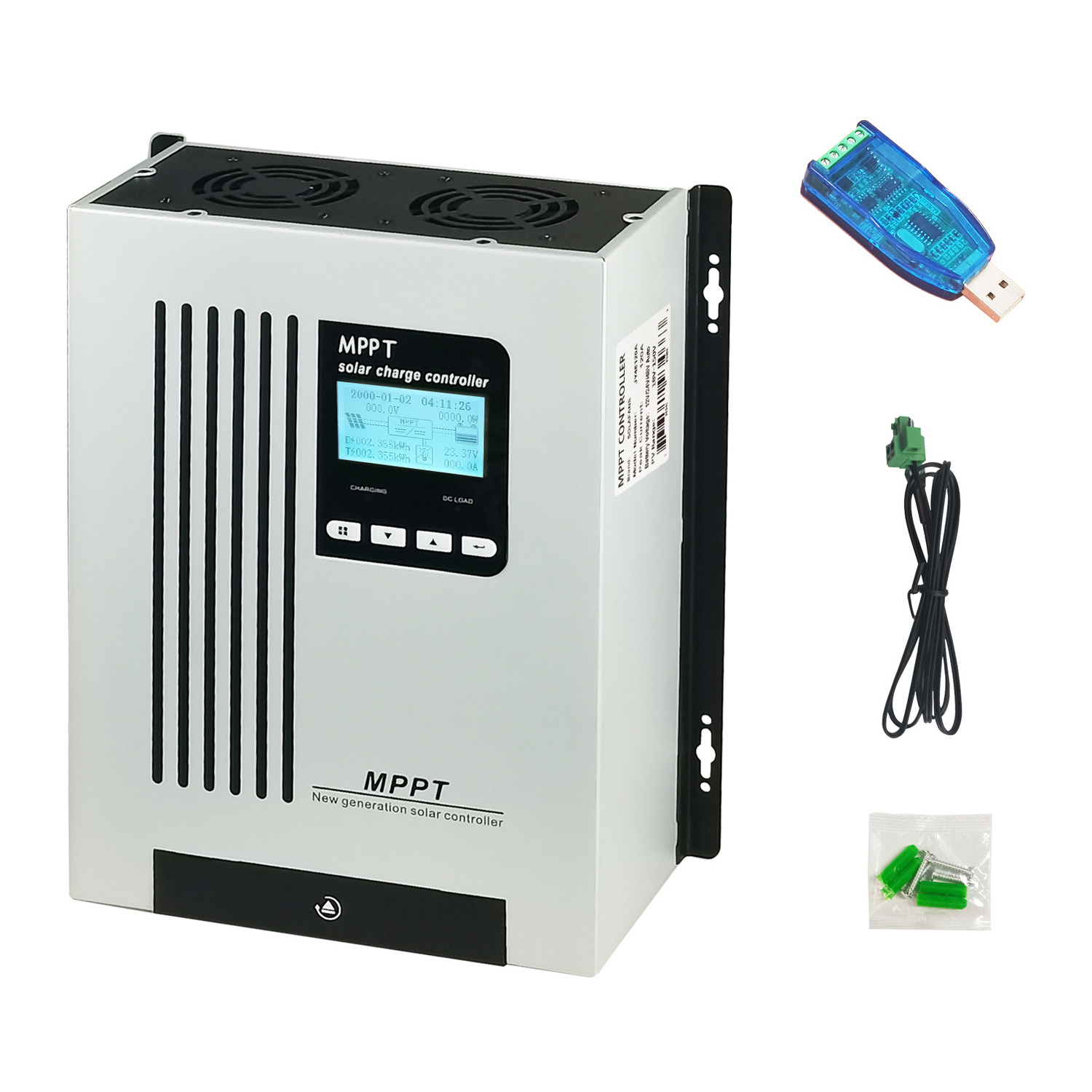 Oem Power Mppt 100 Amp Mppt Solar Charge Controller Charges 12/24/36/48 Volt 145v Pv Solar Systems Over Temp Protection