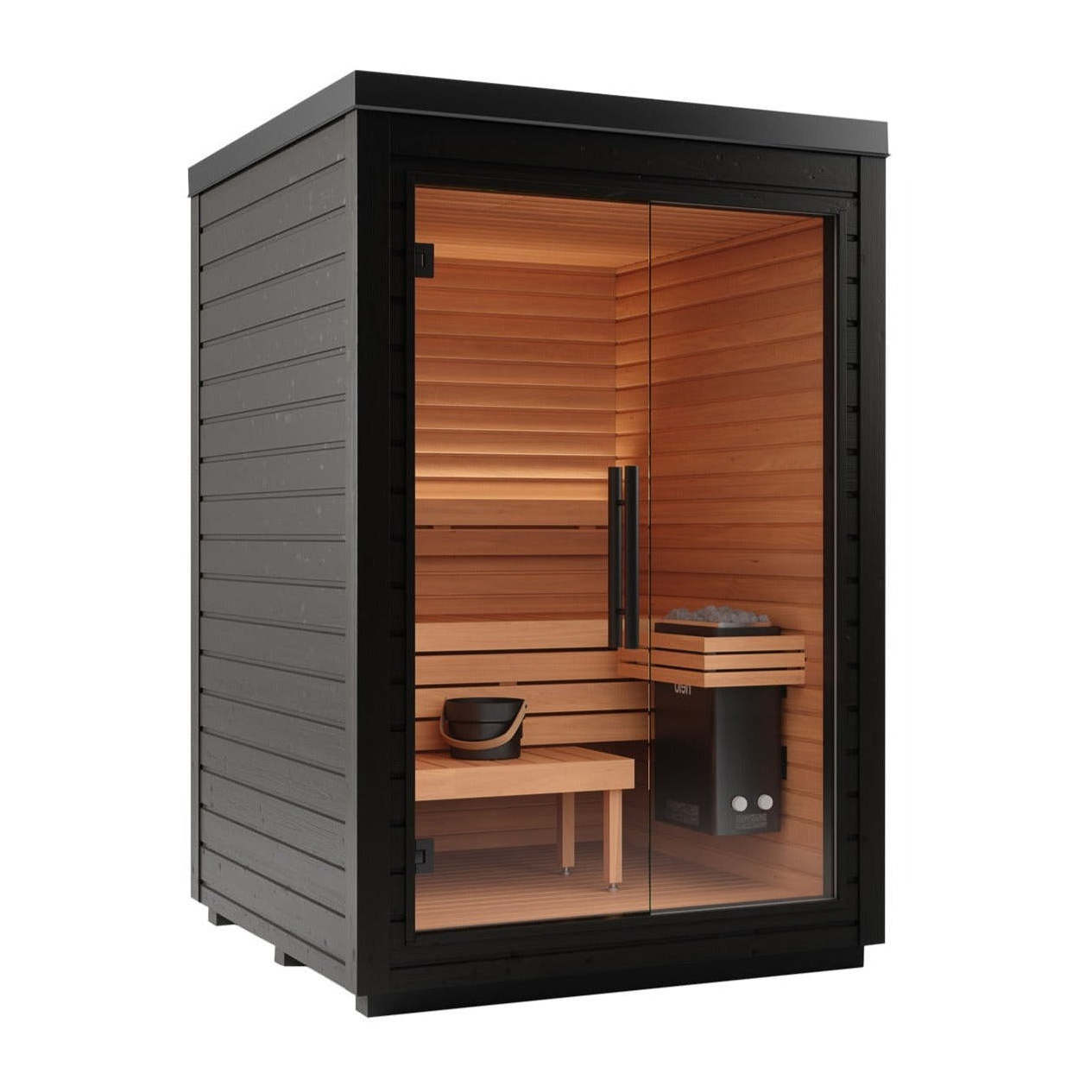 2022 sauna manufacturers imported solid wood sauna room 2 people indoor therapy far infrared sauna for sale