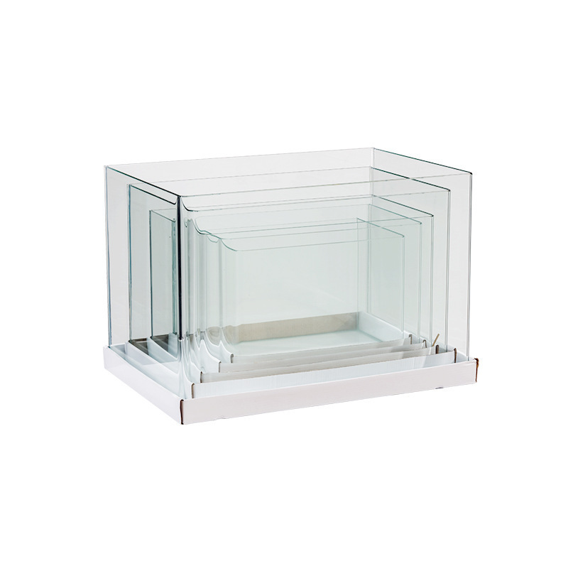 Fish Tank Factory Wholesale super white aquarium Right Angle water grass tank Glass acrylic fish tank