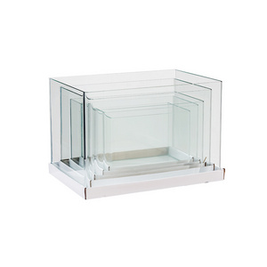 Fish Tank Factory Wholesale super white aquarium Right Angle water grass tank Glass acrylic fish tank