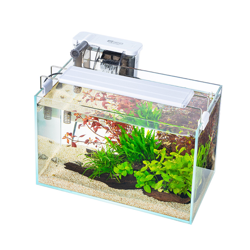 Aquarium Fish Tank Sets 2023 Hot Sizes Various Models Curved Glass Health Rectangle Ultra Clear Glass Aquarium 4PCS