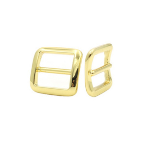 Luxury leather bag hardware supplier 20mm Gold Plated slider buckle metal tri glide adjuster buckle