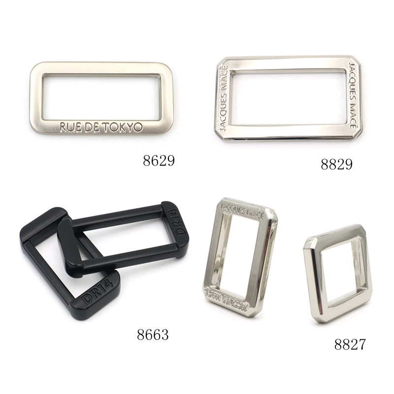 2024 New Design Handbag Metal buckle hardware 25mm Square ring buckle