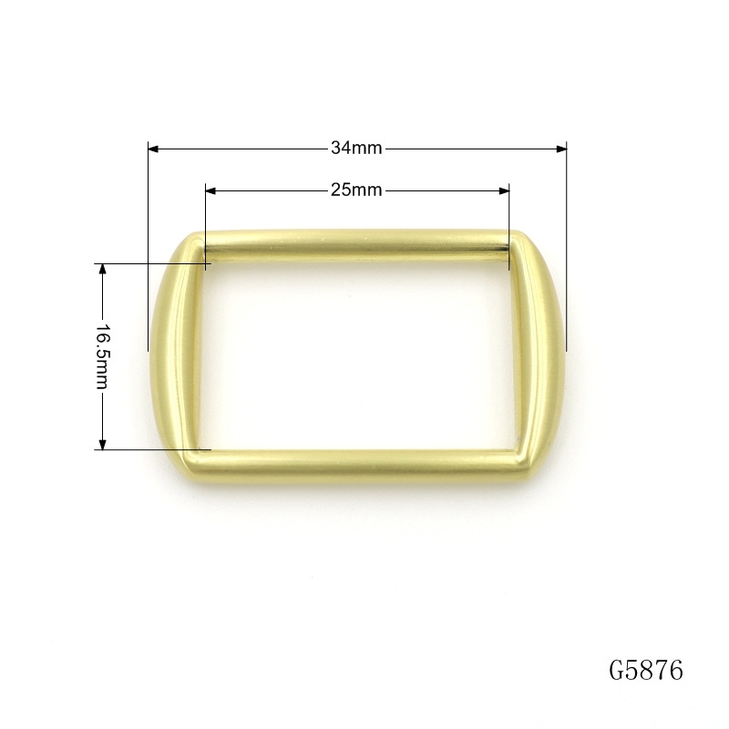 2024 New Design Handbag Metal buckle hardware 25mm Square ring buckle