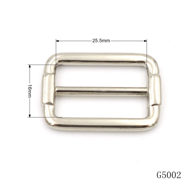 Luxury leather bag hardware supplier 20mm Gold Plated slider buckle metal tri glide adjuster buckle