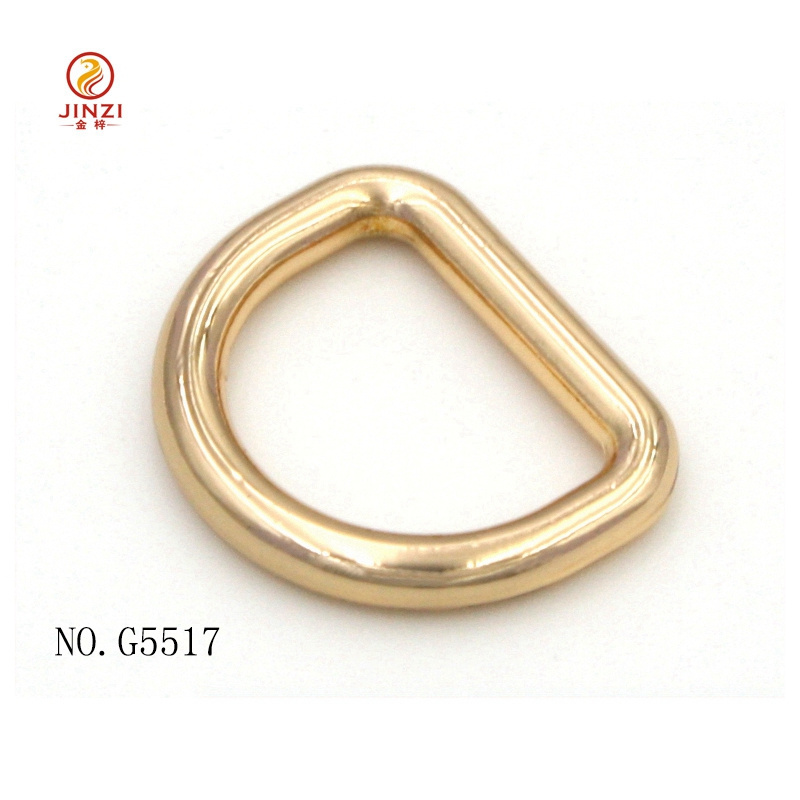 Top sale Gold high-end metal D ring for bag strap handbag fittings