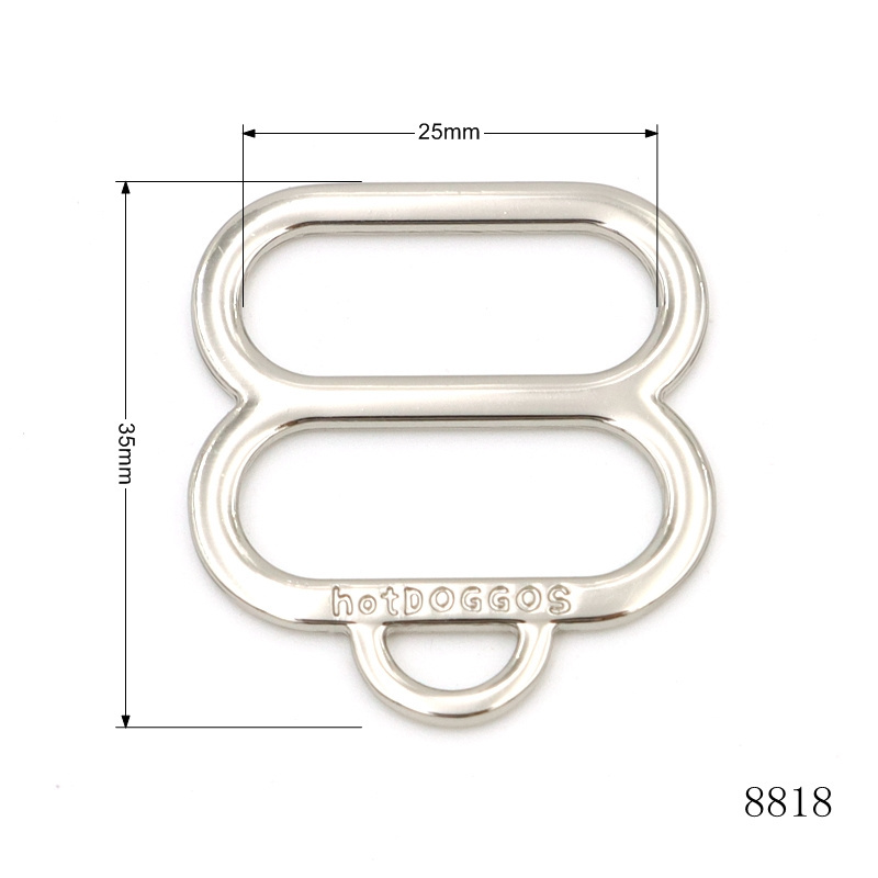 Wholesale Bag Hardware Buckle Dog Collar Triglide Buckle Metal Slide Adjustable Buckle For Bags