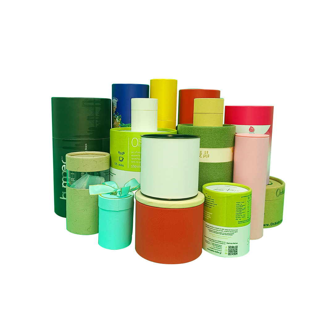 Customized food grade paper tube box packaging Any size paper tube can be customized Tea, food packaging paper tube