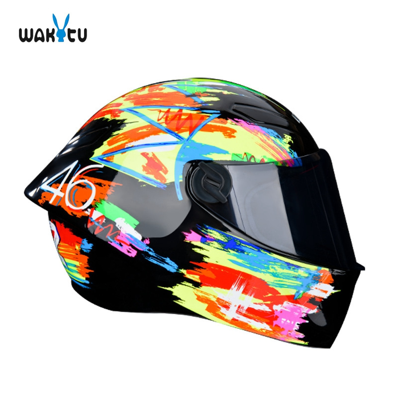 WAKYTU C112W  Mini Helmet Model Cute Small Miniature pet protective cat hat ABC Full Face Motorcycle helmet for pet