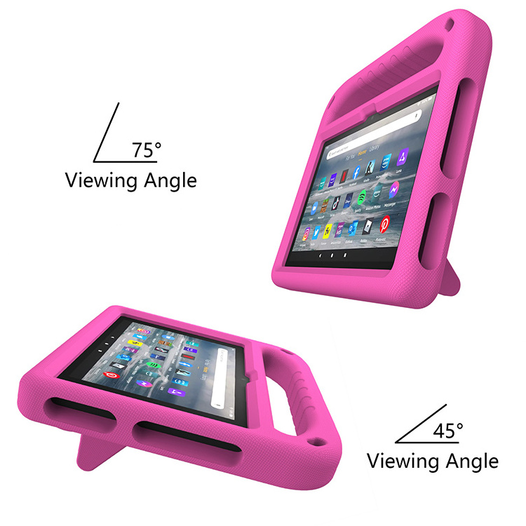 EVA foam kids shockproof cover case for Amazon kindle fire 7.0 inch 2022 with kickstand handle