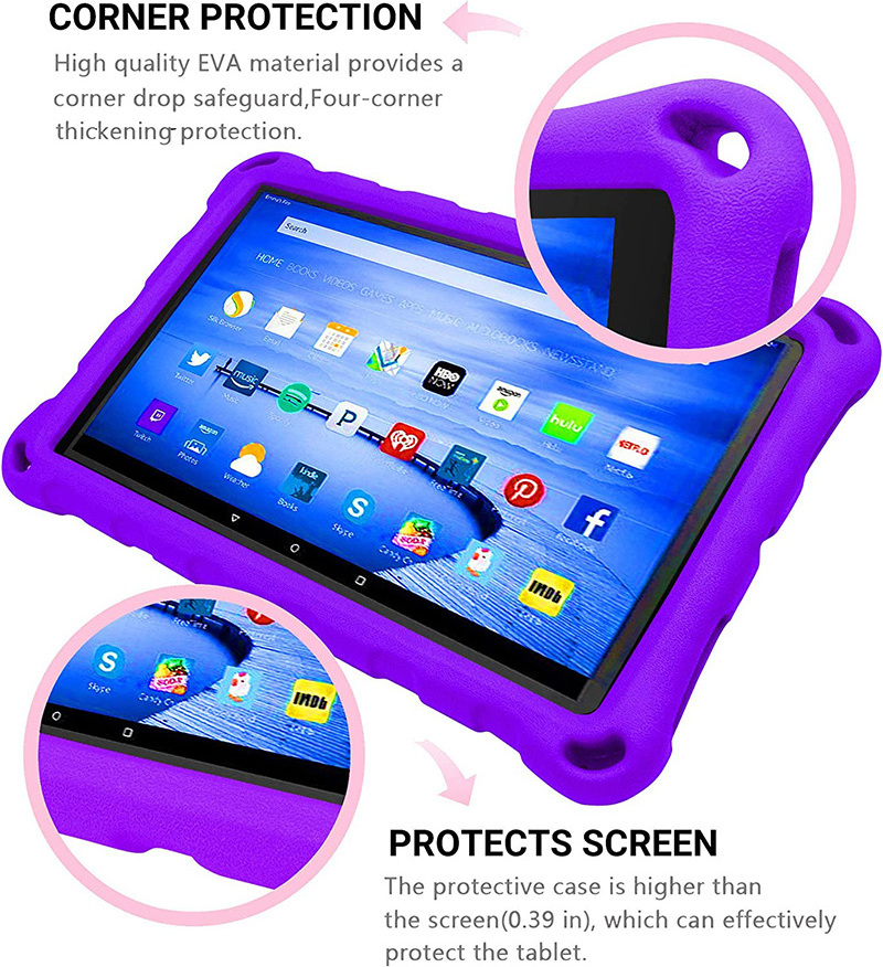 For Amazon kindle fire iPad Mini 1 2 3 7.9 inch EVA kids shockproof case with stand and handle