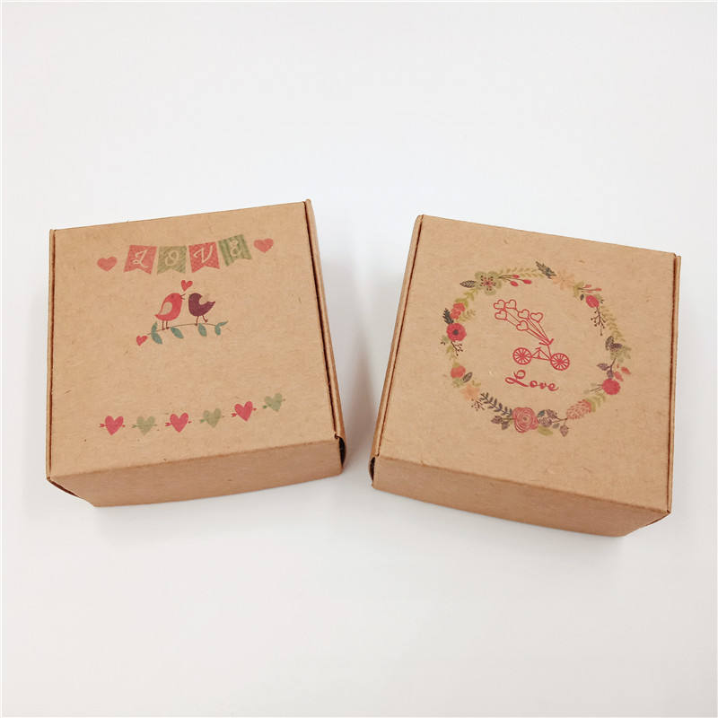 Custom printed paper soap packaging boxes cardboard packaging kraft