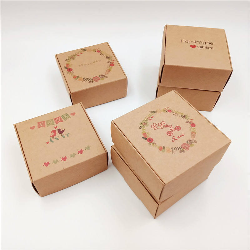 Custom printed paper soap packaging boxes cardboard packaging kraft