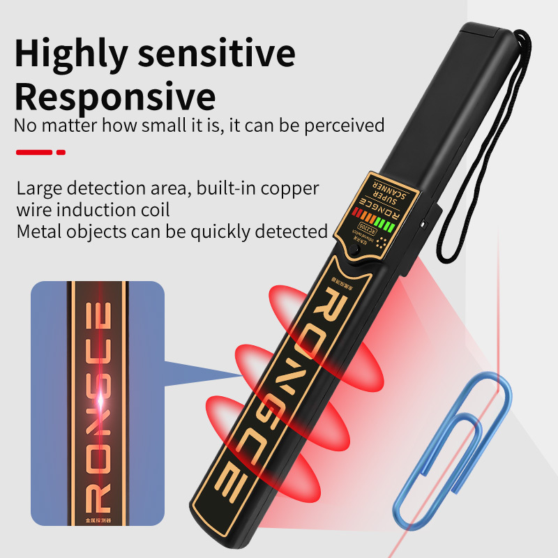 High quality and sensitivity  Detector Handheld Metal Detector Dedicated For Security Inspection In Station Examination Halls