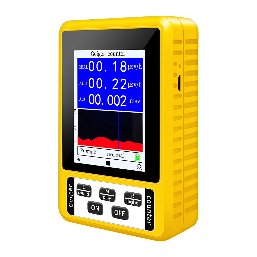 New 2023 Upgraded Nuclear Radiation Detector Geiger Counter Ionizing Radiation Tester Safety Inspection Equipment BR-9C