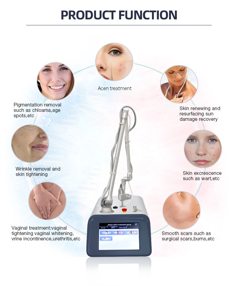 Portable co2 fractional laser machine newest co2 fractional surgical laser skin resurfacing co2 fractional laser machine