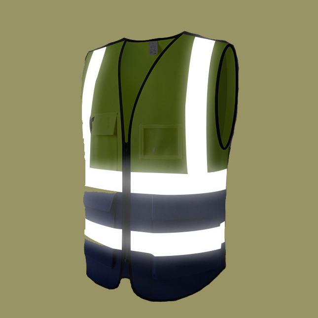 Custom Logo Mesh Hi Vis Printing Reflect Warning Safety Reflective Clothing Vest With Pockets High Visibility Clothing