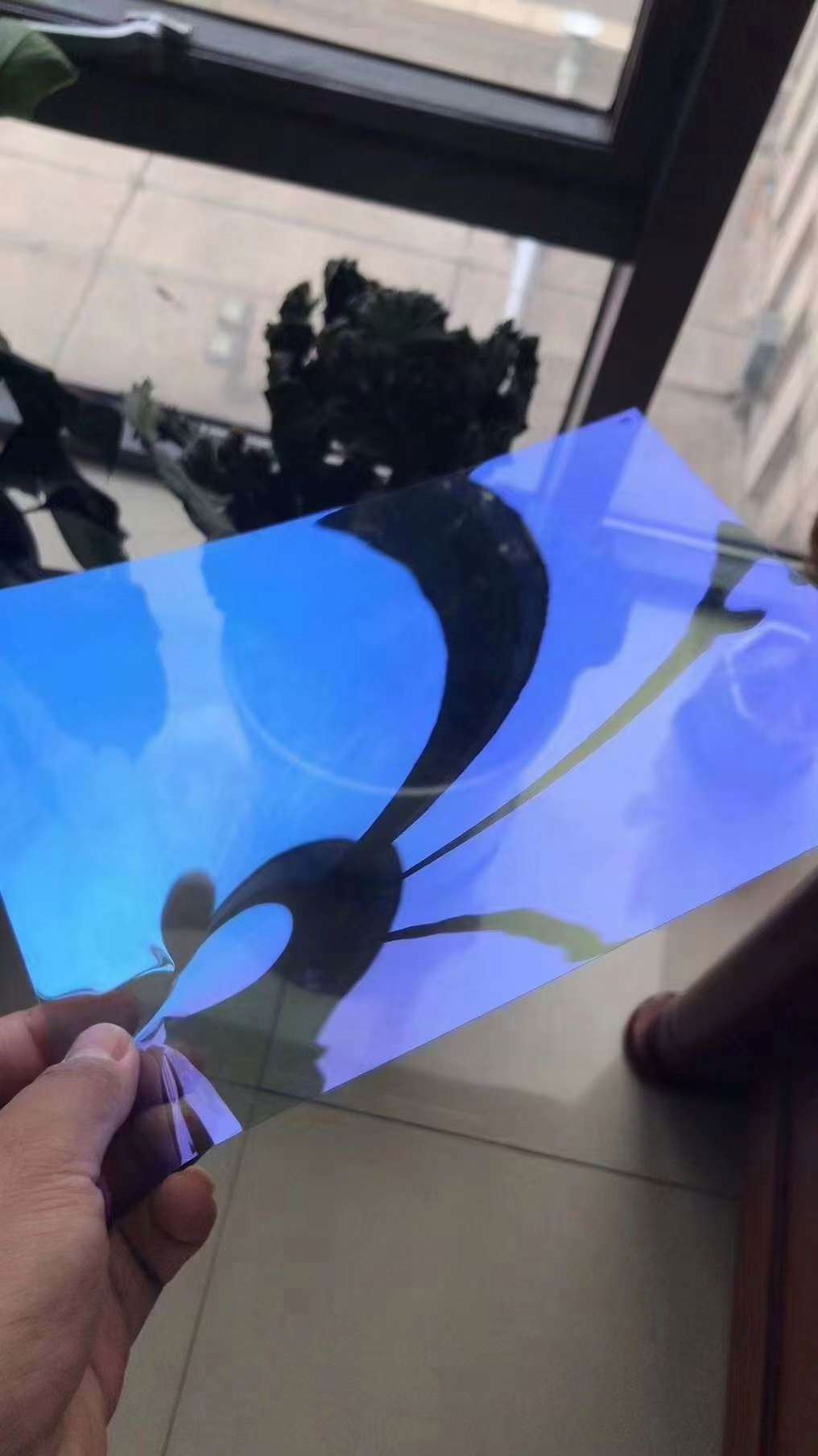 High quality blue chameleon solar window tint film for car