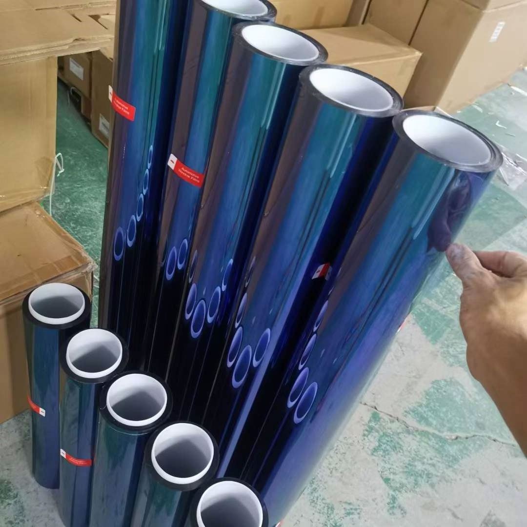 High quality blue chameleon solar window tint film for car