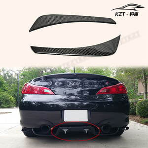 For Nissan 03-08 Z33 350Z Infiniti G35 Coupe 2D Jdm Ts Style Rear Diffuser Blade Carbon Fiber