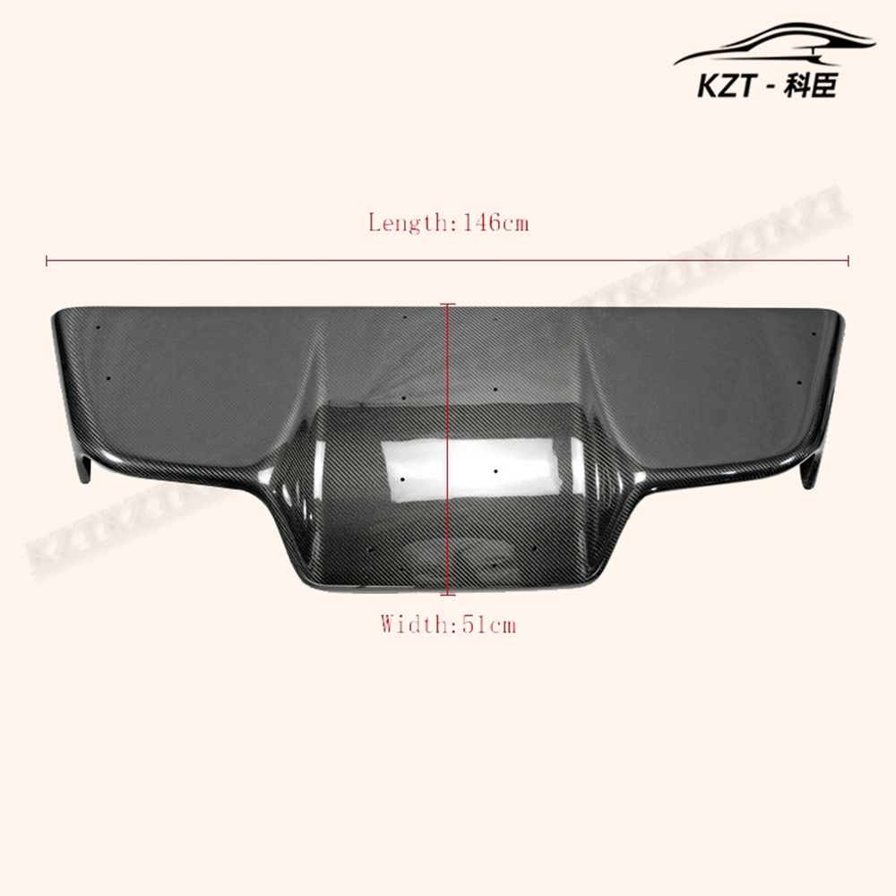 For Nissan 03-08 Z33 350Z Infiniti G35 Coupe 2D Jdm Ts Style Rear Diffuser Type 2 8Pcs (With Fitting) Carbon Fiber