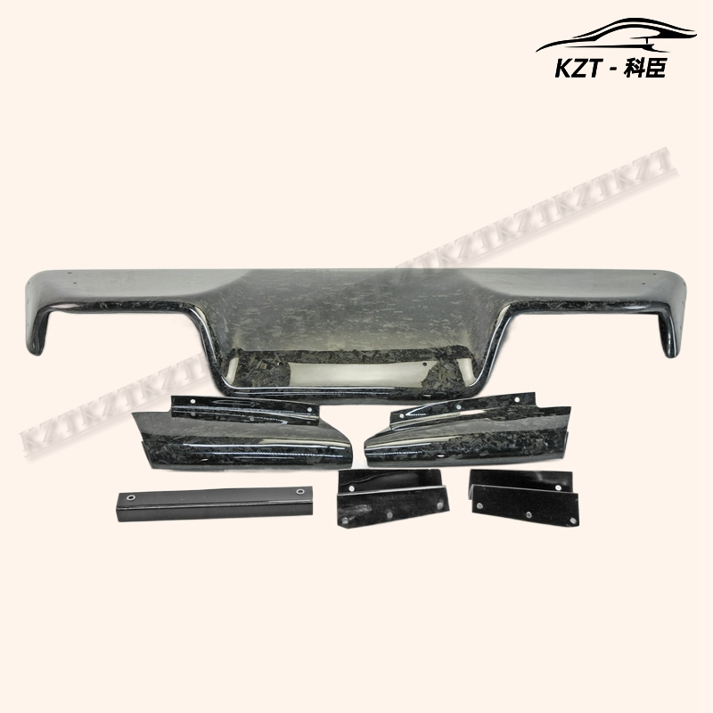 For Nissan Fairlady Carbon Fiber Forged Looks 03-08 Z33 350z Infiniti G35 Coupe 2D JDM TS Style Rear Diffuser 6Pcs