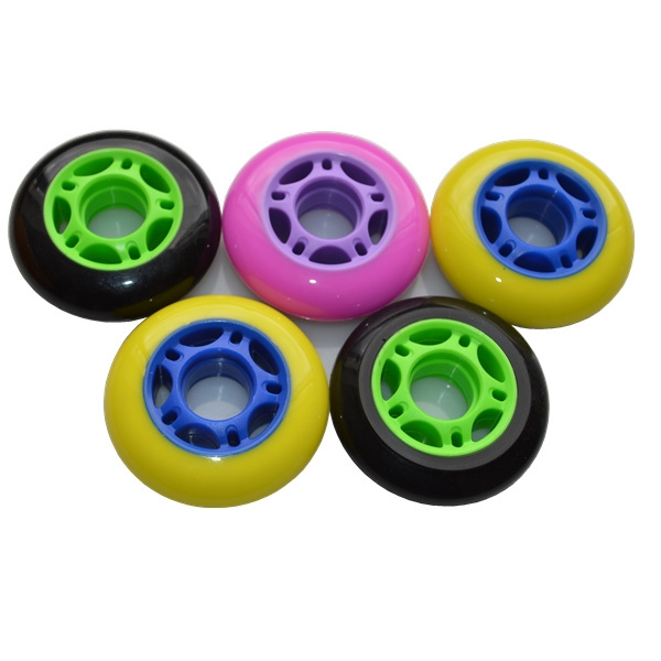 80mm Factory price rebound  4-wheel-outdoor-roller-skates-soy-luna-skates suitcase hockey inline skate wheels