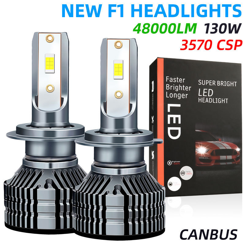 High Power 130W Super Bright 2PCS car Led Headlight bulbs 9012 9005 9006 h1 h3 h4 h11 h9 h8 h7 led headlights