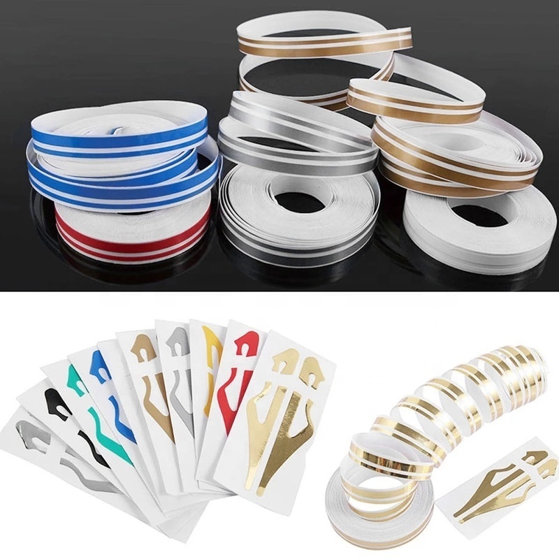 Auto Double Line Pin Stripe Tape Stripe Stickers Decal Vinyl Steam line Car Styling Access Car Sticker  body Motorcycle