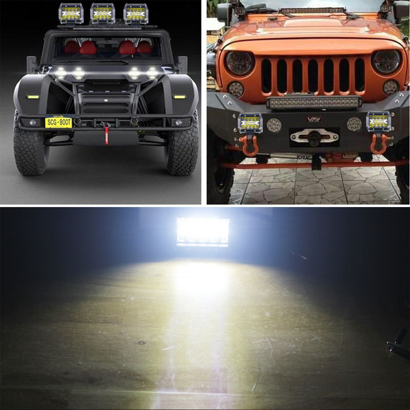 waterproof 4 inch Driving car mini laser 12v 24v 60w led work lights for truck tractor off road vehicle automotive working light