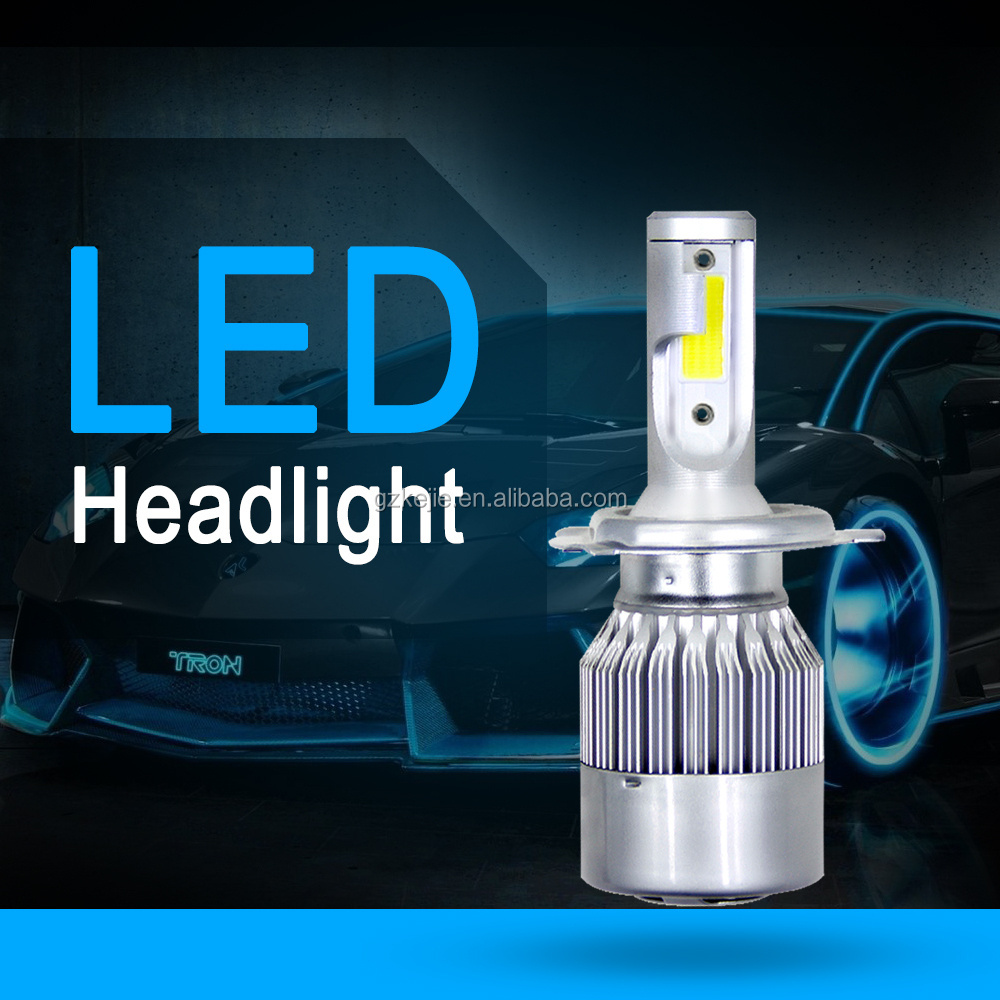 6000K 72W 12V 7200LM Auto Headlamps C6 H1 H3 Led H4 Headlight Bulbs LED bulb H7 Car Lights H4 880 H11 HB3 9005 HB4 9006 H13