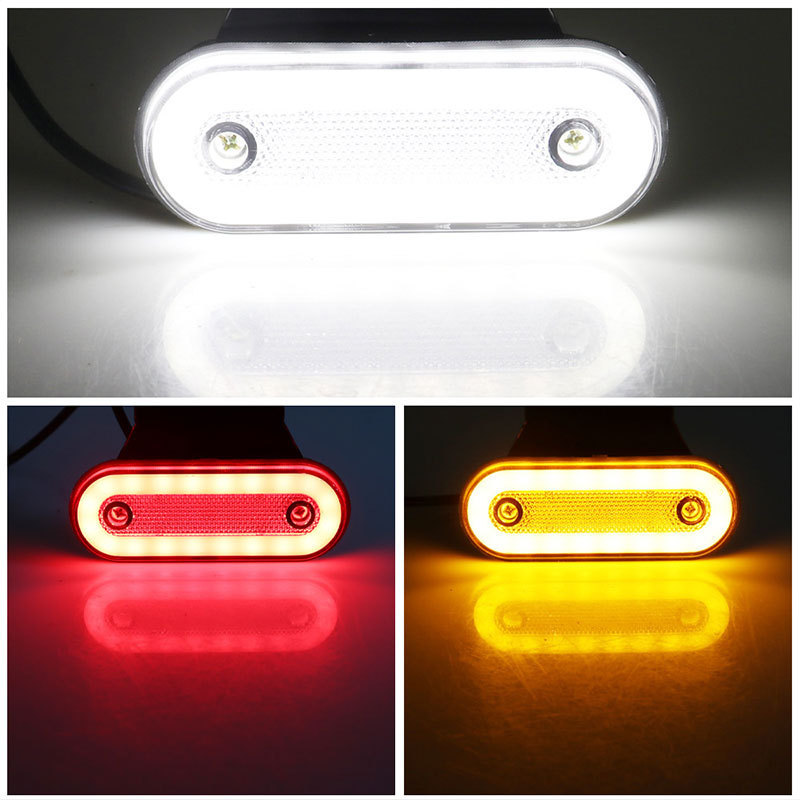 Truck Warning Light LED Trailer Camion yellow white red 24V LED Side Marker Truck Accesorios Parking Lights for Truck Parts