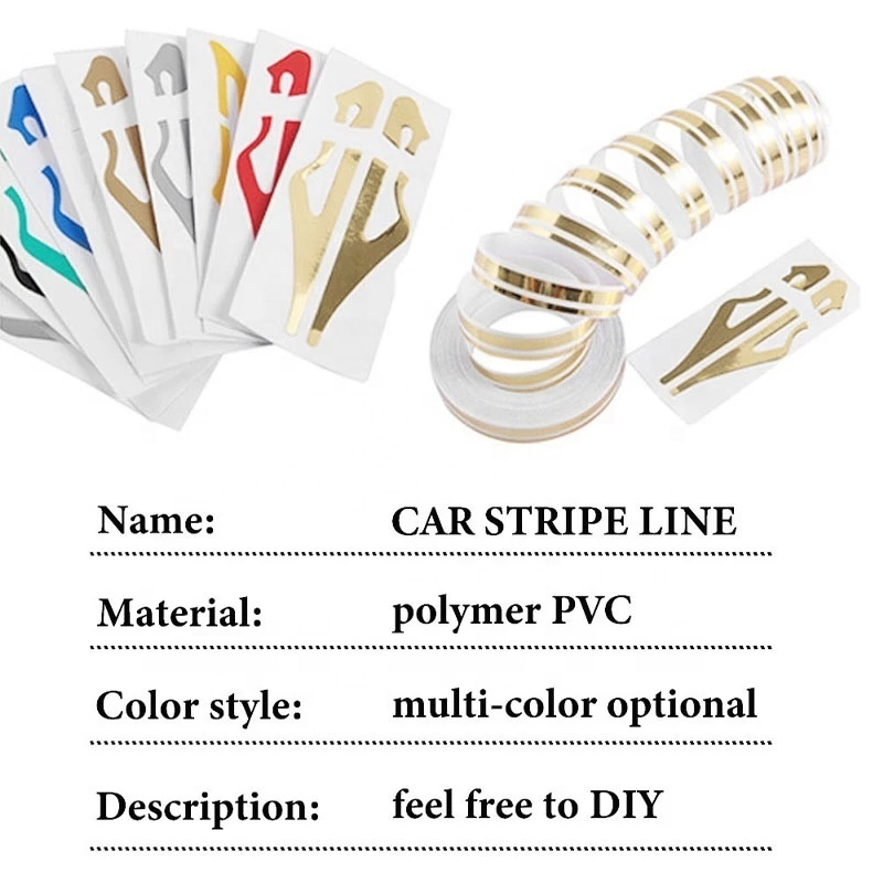 Auto Double Line Pin Stripe Tape Stripe Stickers Decal Vinyl Steam line Car Styling Access Car Sticker  body Motorcycle