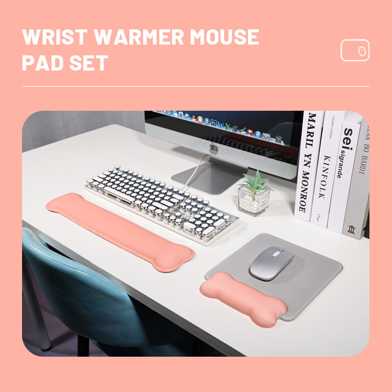 New Cartoon Silicone Mouse Pad Wholesale Cute Foam Keyboard Pad Office Wrist Bracket Mouse Pad Set