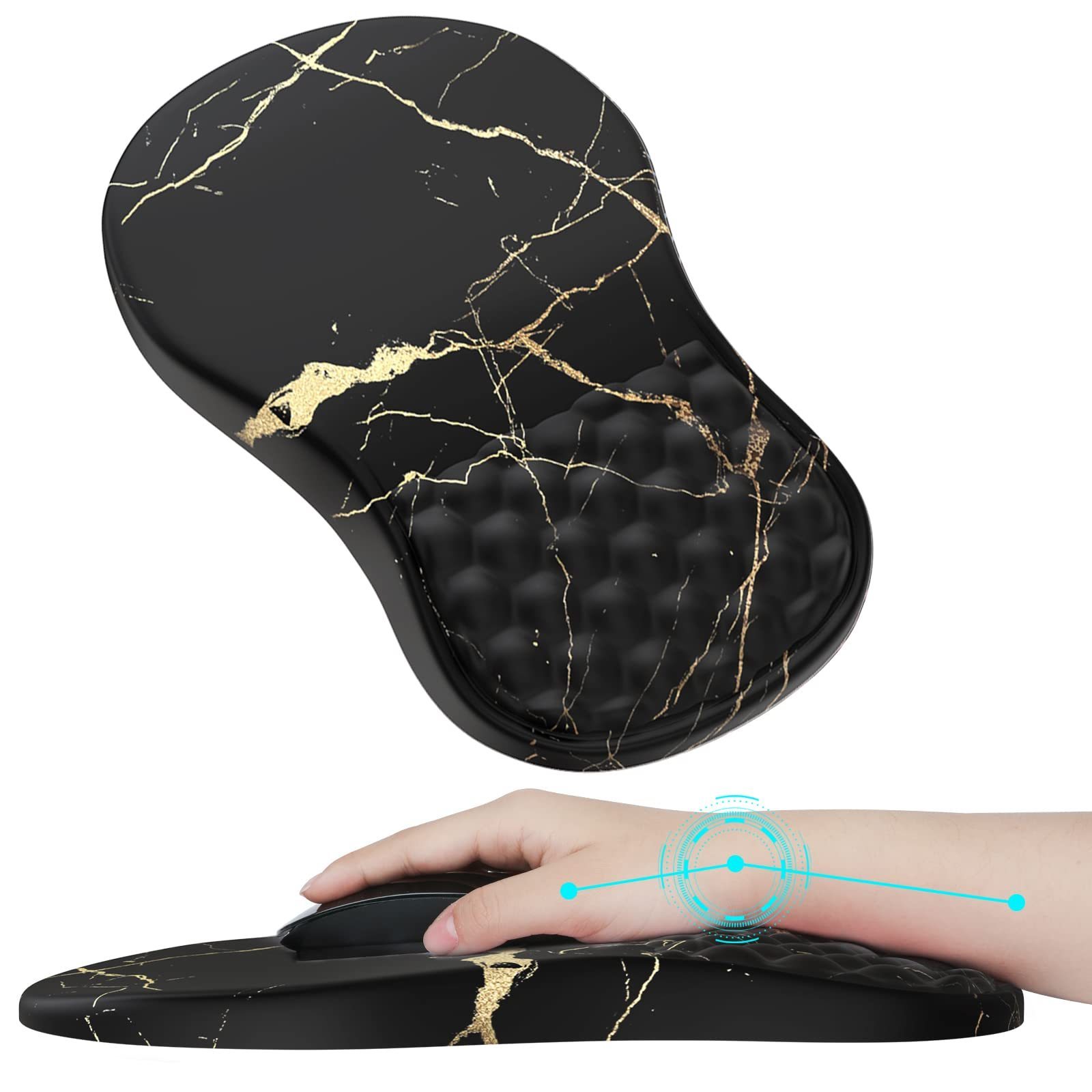 Ergonomic with Gel Wrist Pad Sublimation Blank Wrist Support Keyboard Gaming Mouse Pads