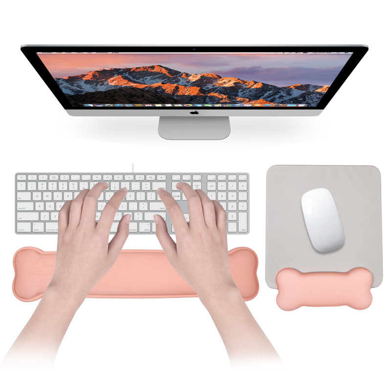 New Cartoon Silicone Mouse Pad Wholesale Cute Foam Keyboard Pad Office Wrist Bracket Mouse Pad Set